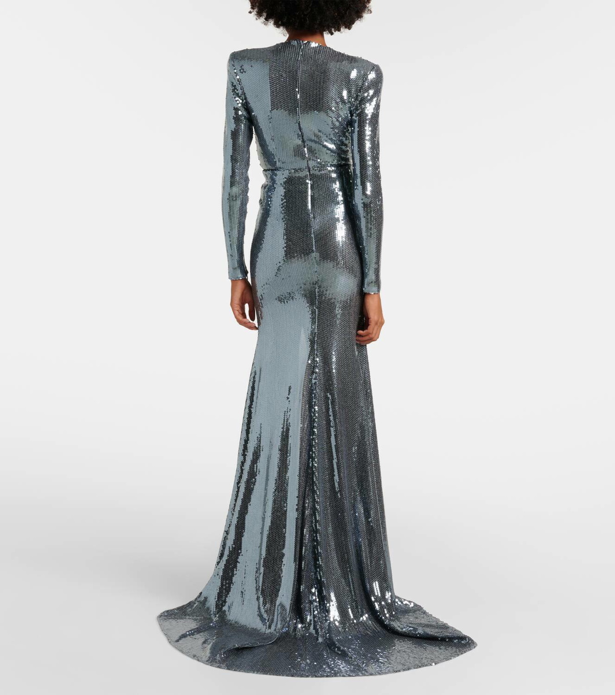 Alex Perry Sequined gathered gown Alex Perry