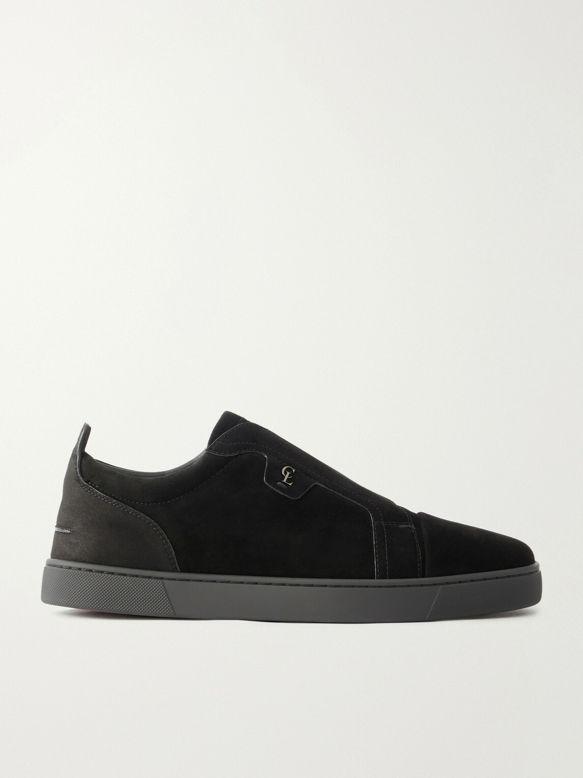 Christian Louboutin - St Louis Suede Sneakers - Black