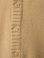 PALM ANGELS - Curved Logo Wool Blend Cardigan