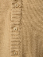 PALM ANGELS - Curved Logo Wool Blend Cardigan