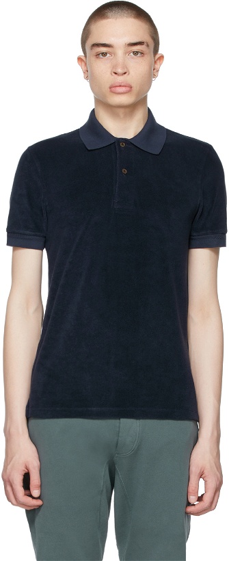 Photo: TOM FORD Navy Toweling Polo