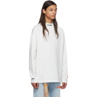 Heron Preston White Turtleneck Style Long Sleeve T-Shirt