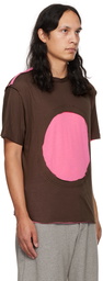 Edward Cuming SSENSE Exclusive Brown & Pink Circle Window T-Shirt