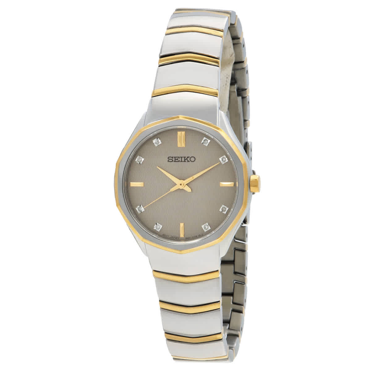 Seiko Quartz Crystal Grey Dial Ladies Watch SUR616P1