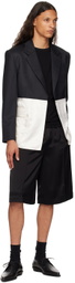 Peter Do Black & Off-White Combo Classic Blazer