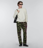 Dries Van Noten - Printed silk-blend pants