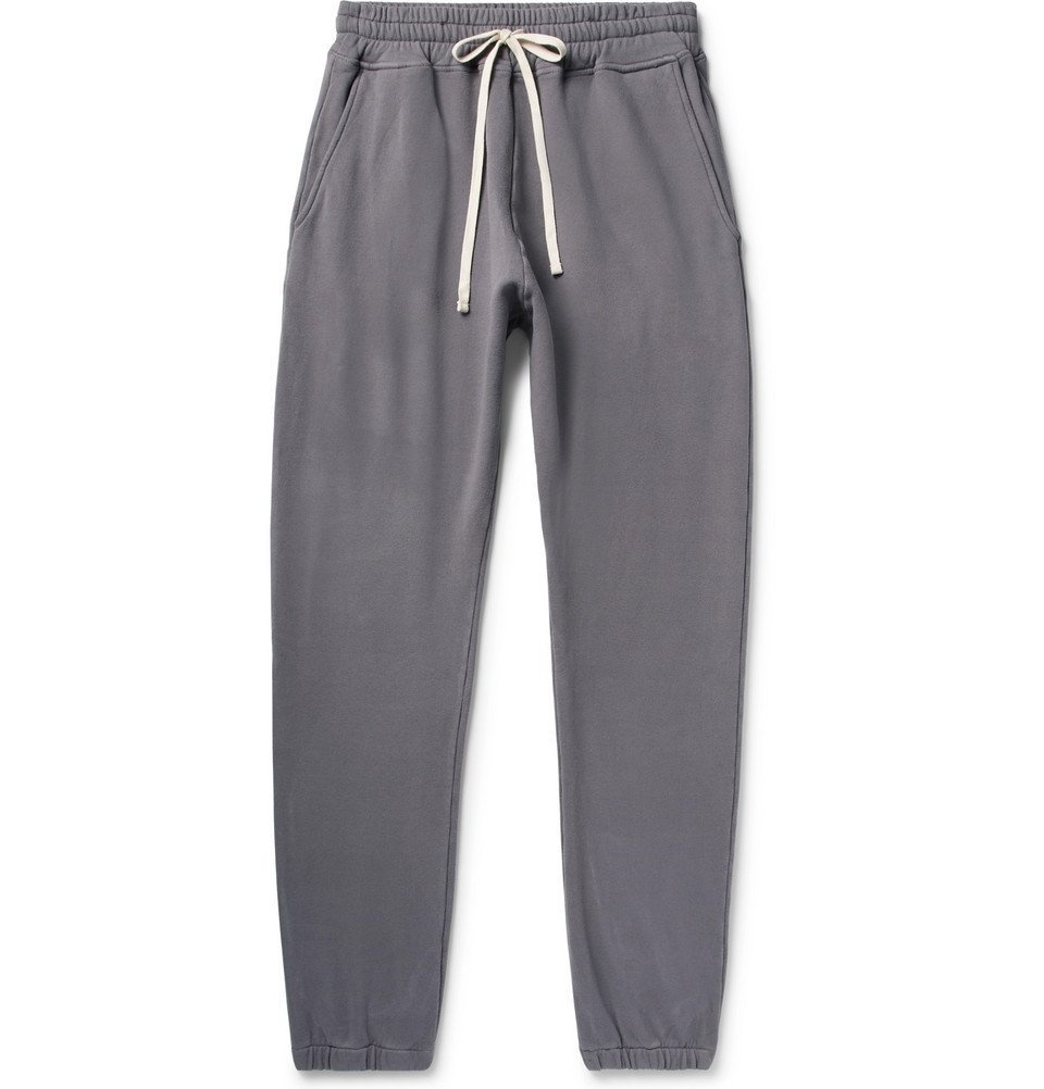 Photo: BILLY - Cloud Tapered Loopback Cotton-Jersey Sweatpants - Men - Gray