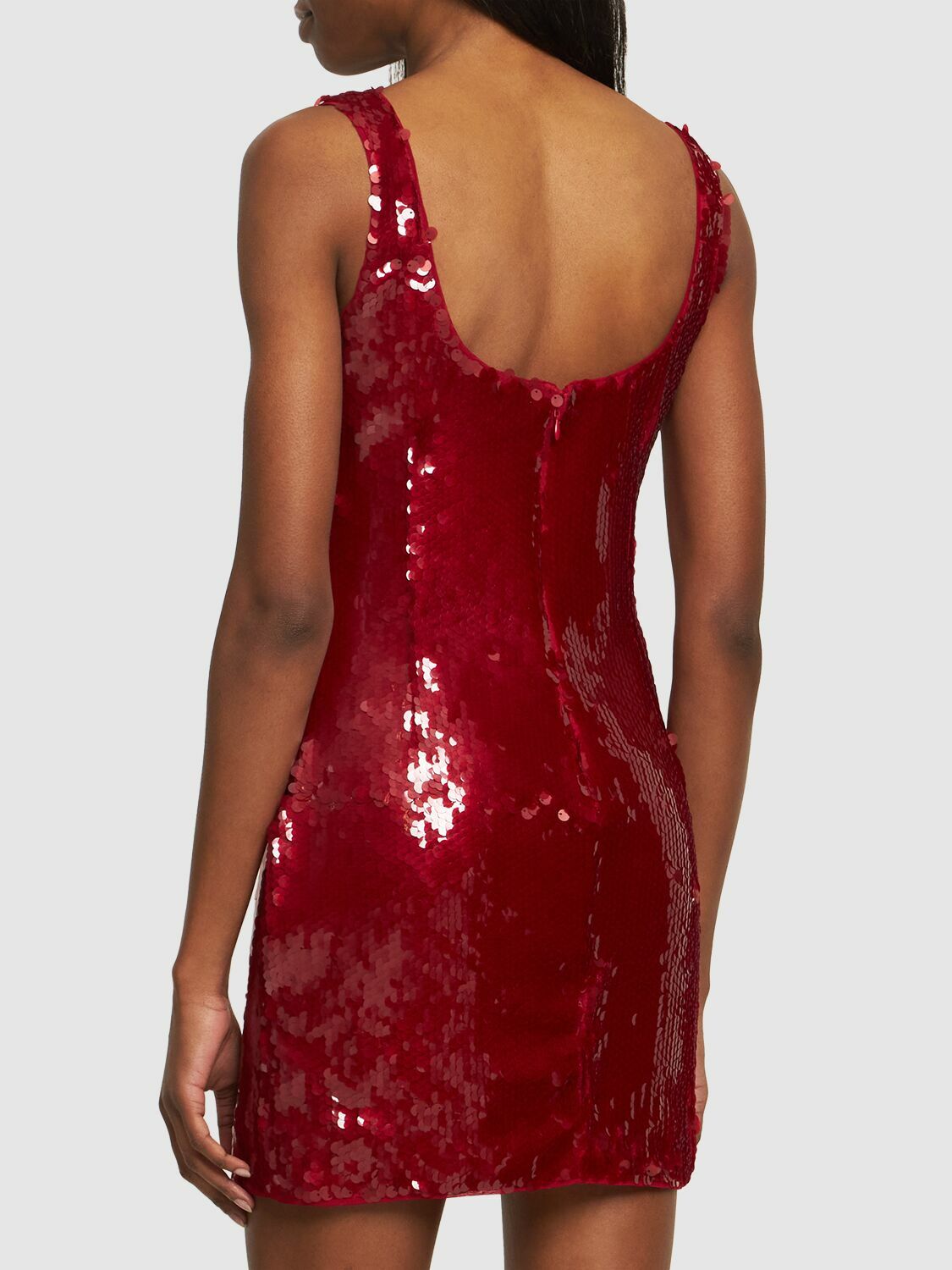 STAUD - Eclise Sequined Mini Dress Staud