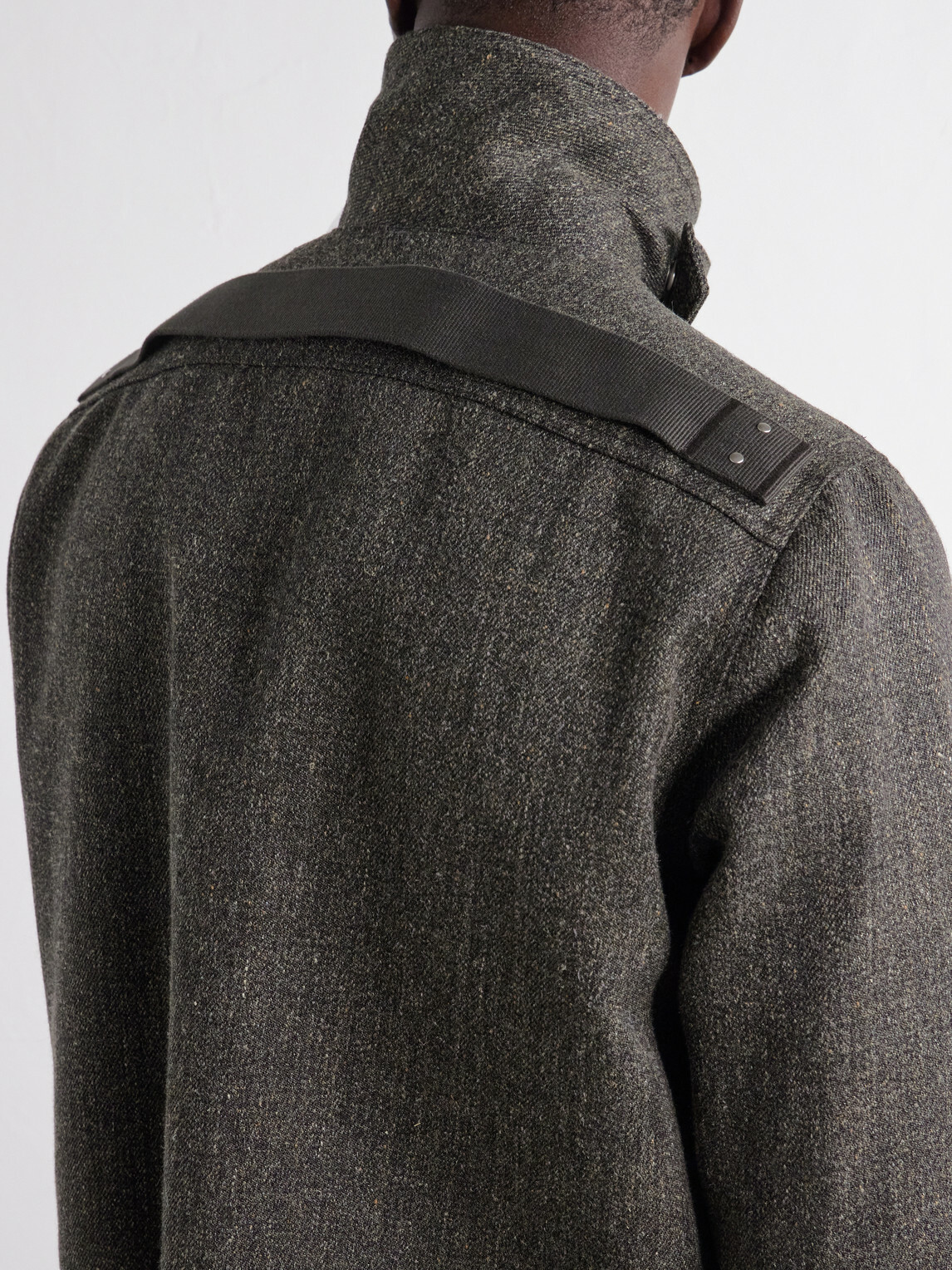 Rick Owens - Tower Alice Mélange Wool Bomber Jacket - Gray
