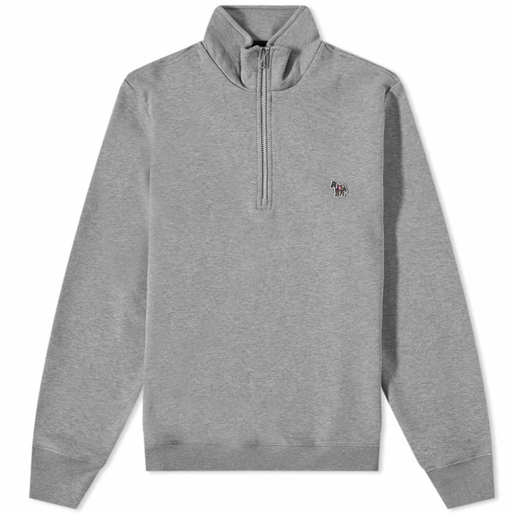 Photo: Paul Smith Men's Zebra Half Zip Sweat in Grey