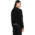 Moncler Black Textured Cashmere & Wool Sweater