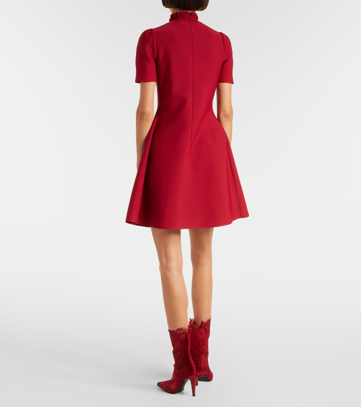 McQueen Lace-trimmed minidress