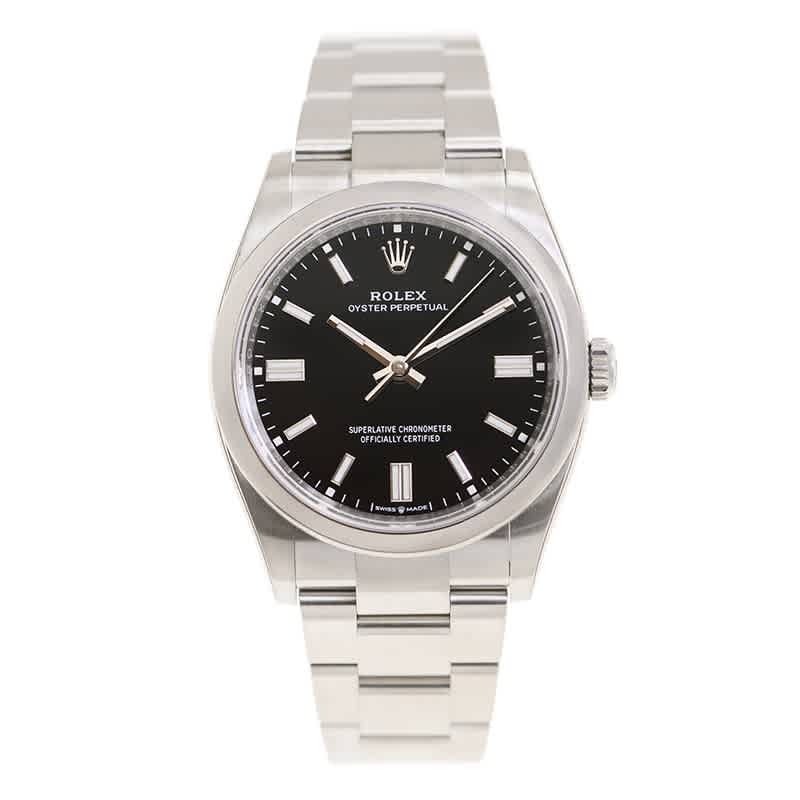 Rolex Oyster Perpetual Automatic Chronometer Black Dial Mens Watch M126000-0014