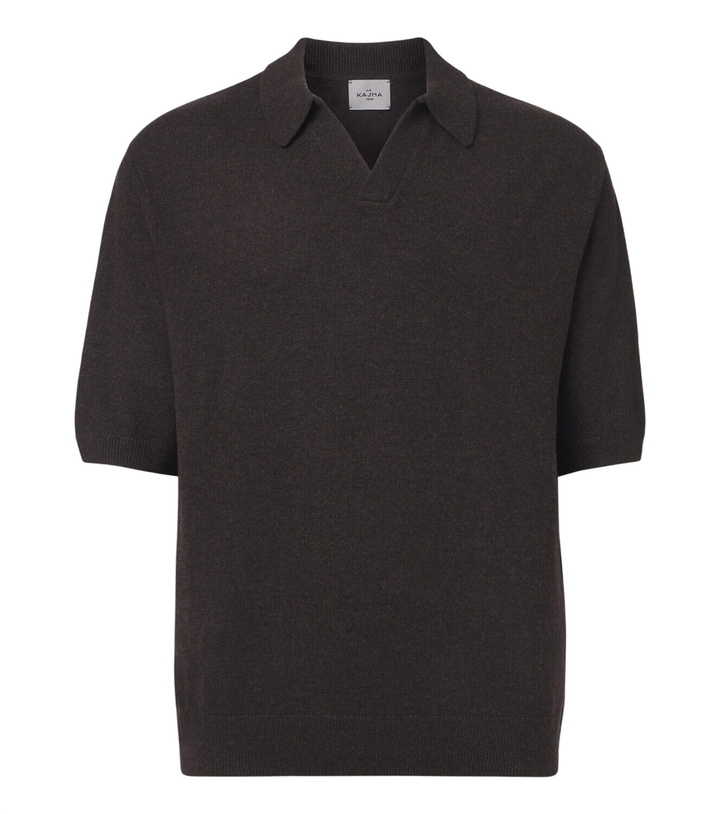 Photo: Le Kasha Bale cashmere polo sweater