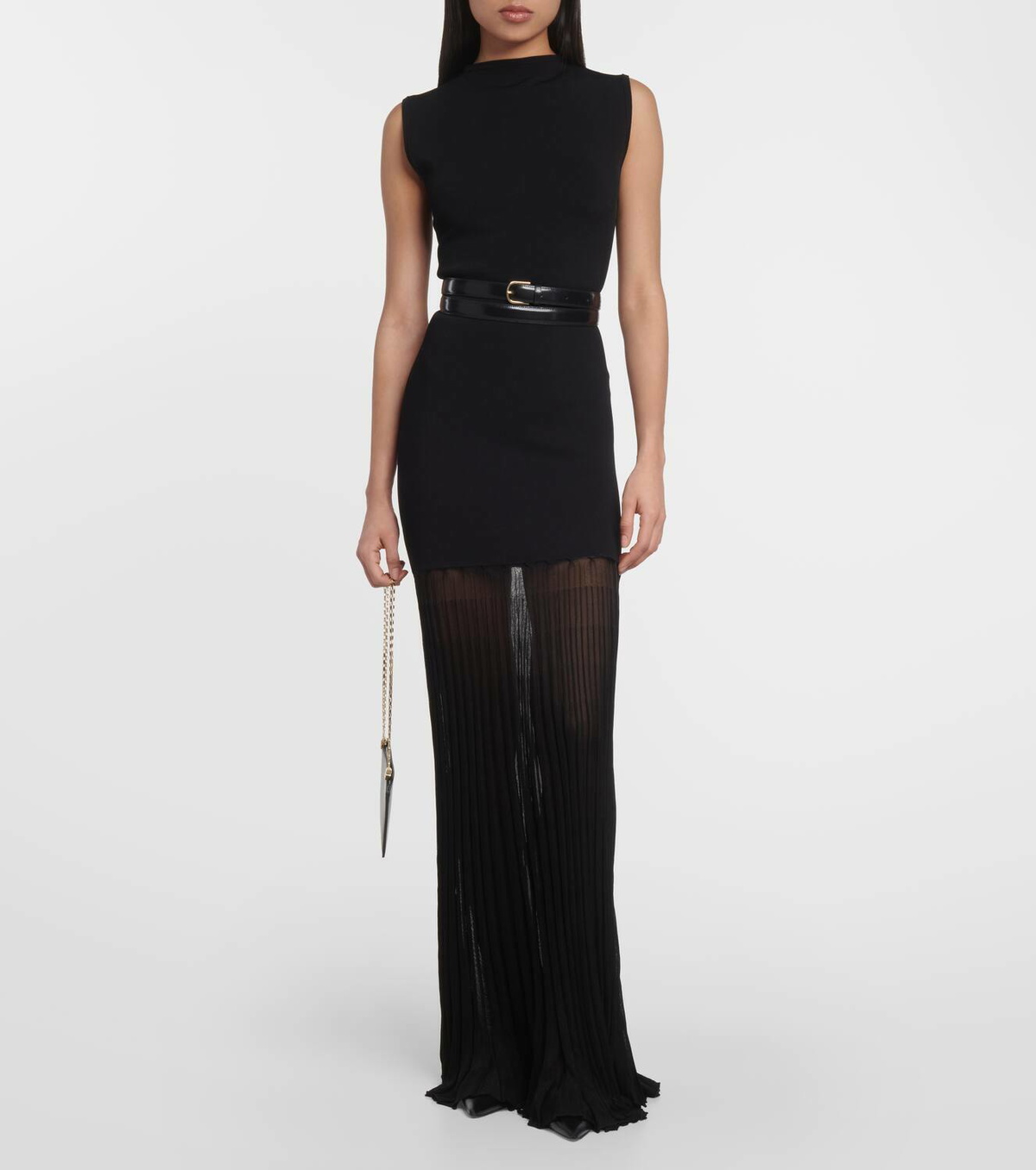 strapless open back dress Madison Strapless Sequin A-Line Mini Dress by Jewel Badgley Mischka main image 0