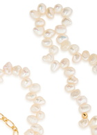 Anni LU Pearly Drop 18kt Gold-plated Necklace - Pearl - One Size