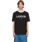 Lanvin Black Embroidered Logo T-Shirt