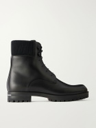 Christian Louboutin - Trapman Leather Lace-Up Boots - Black