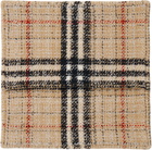 Burberry Beige Giant Check Tweed Cushion Cover