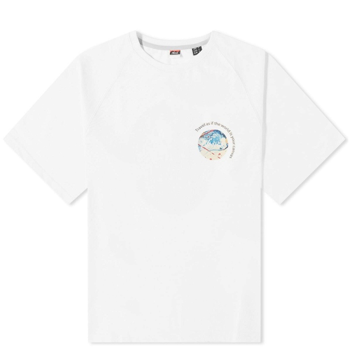 Photo: Nanga Men's Eco Hybrid The World Is Your Canvas in White