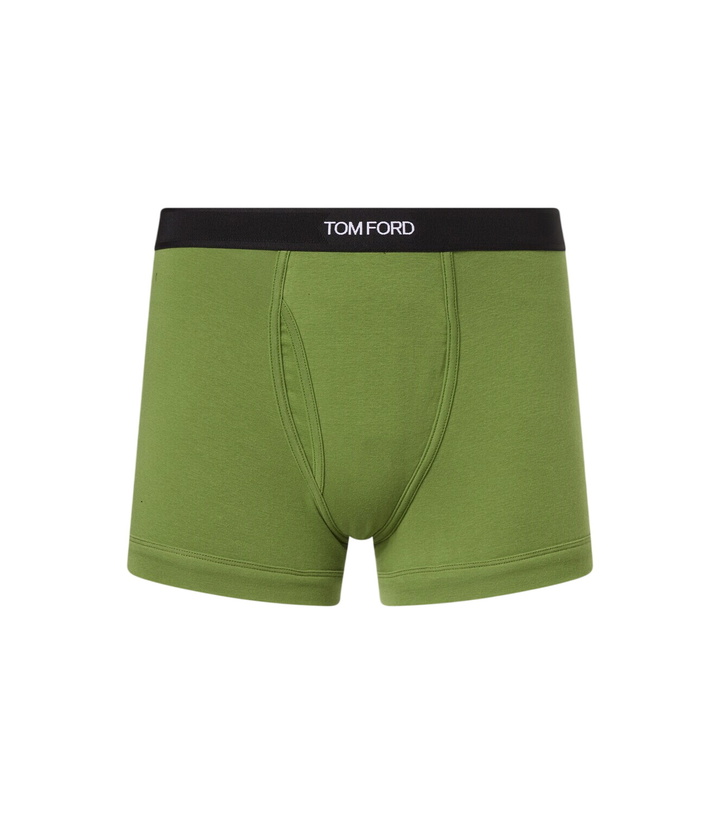 Photo: Tom Ford Logo cotton-blend boxer briefs