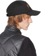 Moncler Black Glittered Baseball Cap