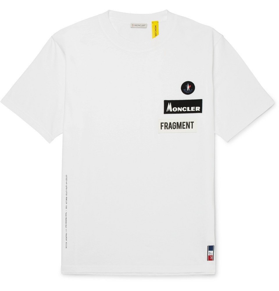 Logo detail cotton jersey t-shirt - Moncler - Men