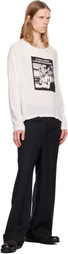 Random Identities Black Twill Large Suit Trousers