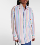 Etro Oversized striped cotton shirt