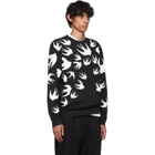 McQ Alexander McQueen Black Swallow Swarm Sweatshirt