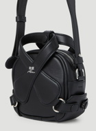 Courrèges - Mini Loop X Shoulder Bag in Black