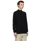 Lemaire Black Rib Jersey Turtleneck