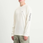 Haglöfs Men's Long Sleeve Brand T-Shirt in Soft White