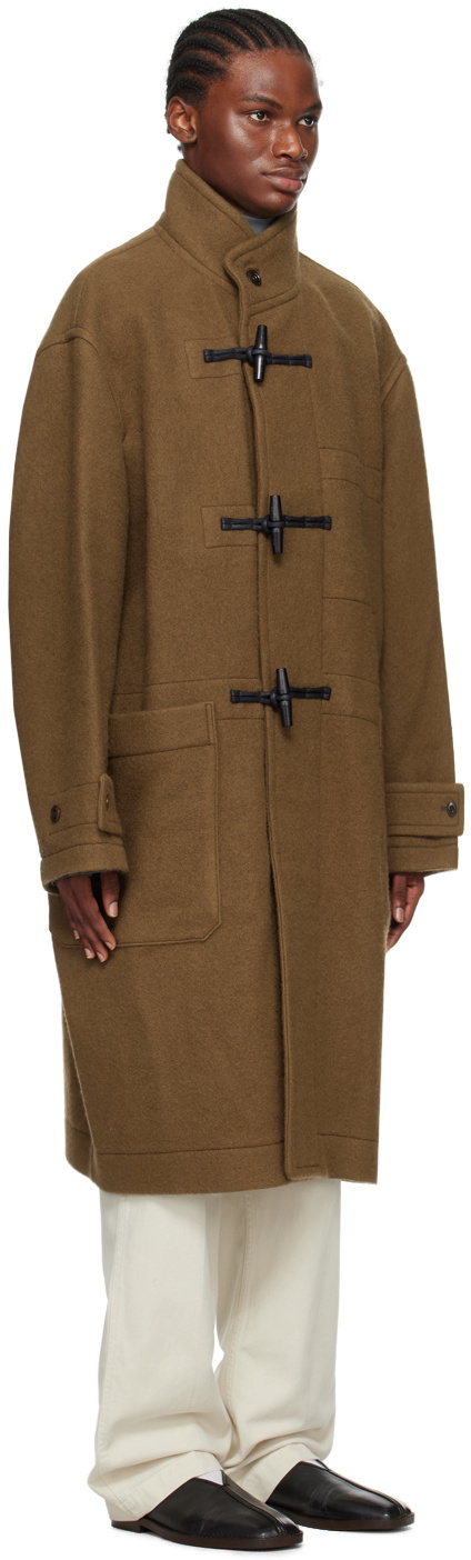 LEMAIRE Brown Toggle Coat Lemaire
