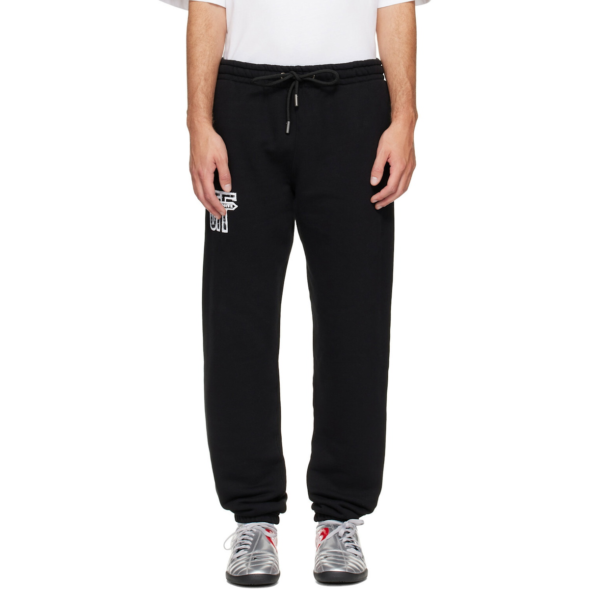 Off-White Black Motion Arrow Cuffed Sweatpants