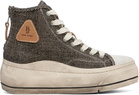 R13 Khaki Kurt High Top Sneakers