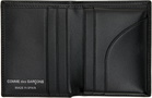 COMME des GARÇONS WALLETS Black Silver Eyelet Card Holder