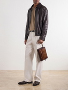 Berluti - Rosewood Scritto Venezia Leather Pouch