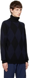 Perfect Moment Black & Navy Pattern Sweater