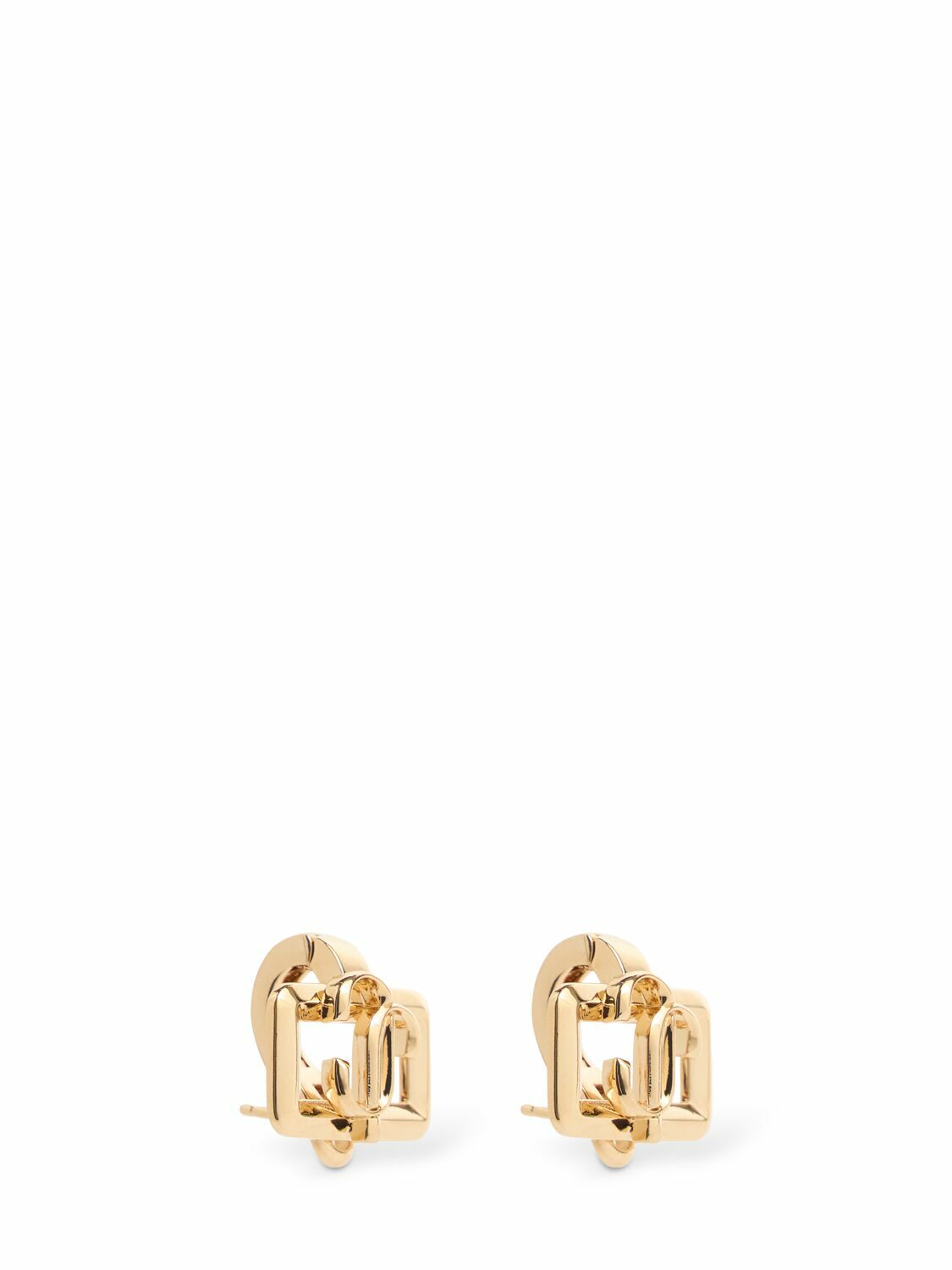 JIMMY CHOO Jc Monogram Hoop Earrings Jimmy Choo