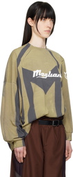 Magliano Khaki & Gray Phantom Twisted Long Sleeve T-shirt