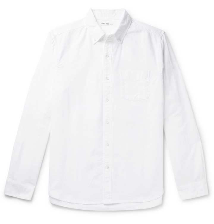 Photo: Alex Mill - Button-Down Collar Overdyed Cotton Oxford Shirt - White