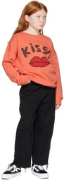nadadelazos Kids Red 'Kiss' Sweatshirt