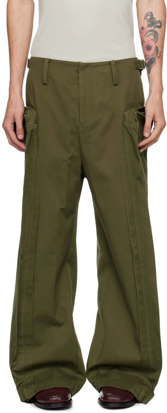 Fax Copy Express Khaki Oversized Cargo Pants