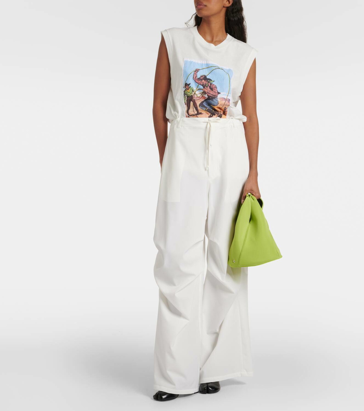 MM6 Maison Margiela Japanese leather-trimmed tote bag MM6