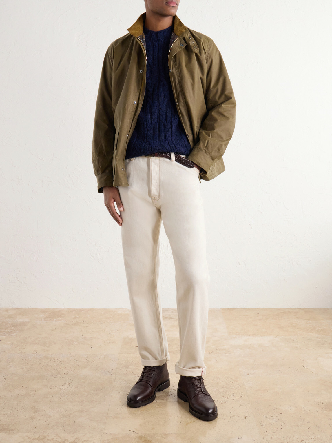 Barbour - Cable-Knit Wool Sweater - Blue