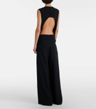 Alaïa Tie gathered jersey jumpsuit