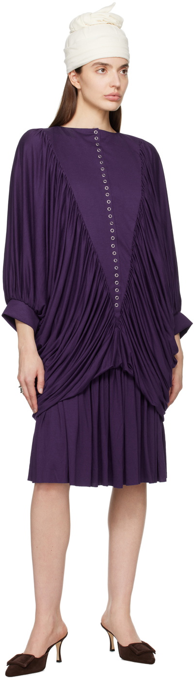 Nicklas Skovgaard SSENSE Exclusive Purple Alice Midi Dress