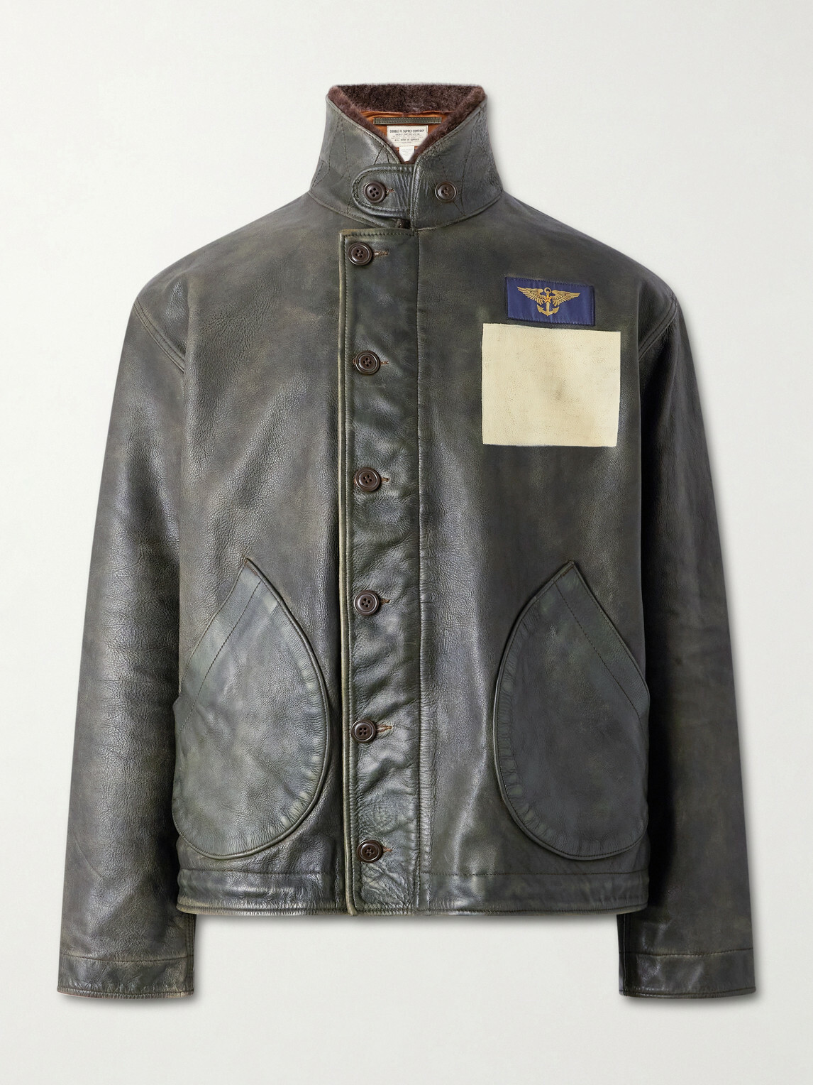 RRL - Leather Jacket - Green