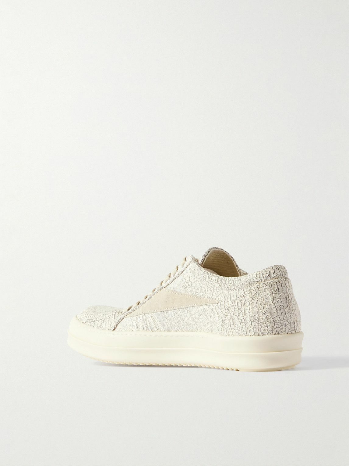 DRKSHDW by Rick Owens - Megacrust Suede-Trimmed Distressed